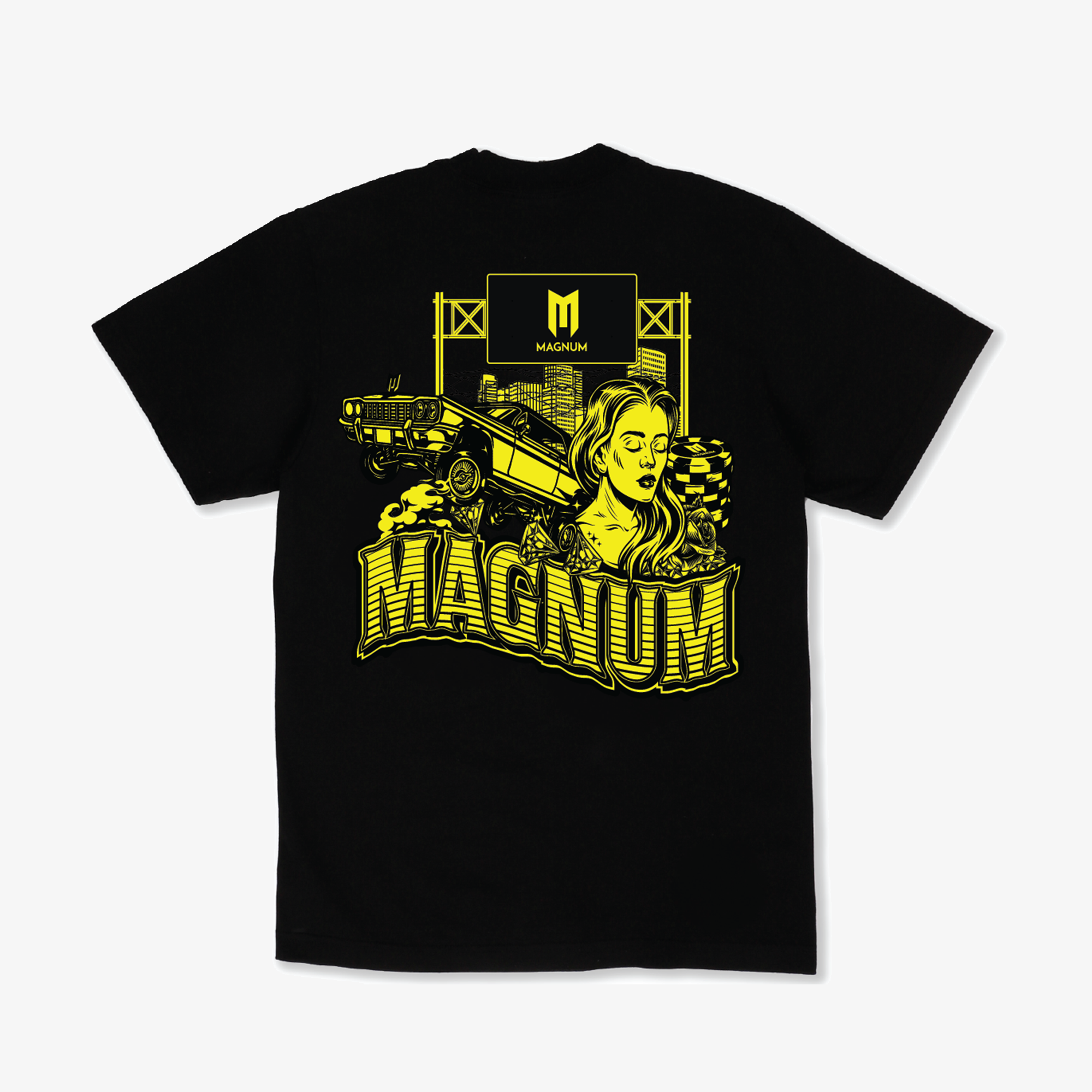 Magnum Low Rider Black & Yellow T-Shirt